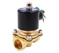 WANGCL Elettrovalvola Acqua 220V Elettrovalvola Irrigazione Elettrovalvola Normalmente Chiusa - DN15 1/2" Per Aria Acqua Olio