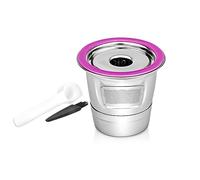 WANGCL Filtro da caffè Riutilizzabile Compatibile con Macchine da caffè Serie KEURIG 2.0 e 1.0 Mini Plus Filtri Capsule di caffè con Pennello e Cucchiaio