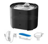 WANGCL Fontanella Automatica per Gatti USB con 8 cartucce filtranti di Ricambio Serbatoio di Grande capacità da 2,2 Litri Due Modelli di Flusso d'Acqua