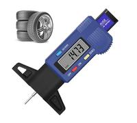 WANGCL Indicatore del battistrada degli pneumatici Indicatore di profondità dei pneumatici digitale 0-25,4 mm Strumento di misurazione della profondità del battistrada per auto Camion Motore - Blu