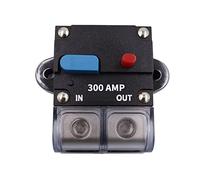WANGCL Interruttore automatico del fusibile 300A Interruttore automatico ripristinabile automatico Fusibile auto-ripristino Pulsante di ripristino manuale 12-48V DC per auto barca moto marine