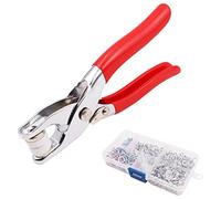 WANGCL Kit di Chiusura a Scatto, 441 Pezzi, con Pinze a Scatto in Metallo Cava e Solida con Bottoni a Pressione, per Abbigliamento, Artigianato, Cucito, Pelle, Jeans, Borse, 9,5 mm, 10 Colori