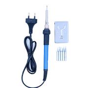 WANGCL Kit di Saldatore con Penna per Saldatore Elettrico Regolabile in Temperatura, Strumento di Saldatura Elettronica 60 W/220 V, Supporto per Saldatore Punte di Saldatura 5 Pezzi Supporto