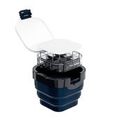 WANGCL Lavatrice Pieghevole per pennelli Trasparente per Pittura a guazzo acrilica ad Olio ad Acquerello con Coperchio (Blu)