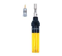 WANGCL Penna per Saldatore a Gas Ricaricabile Senza Fili Torcia a Gas butano per Strumento di Riparazione PC elettronico 8ML (Giallo)