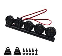 WANGCL RC Auto HA CONDOTTO LA Barra Luce Dell'automobile Rc Luci Del Tetto Luce Rc Kit 5LED 125mm per 1/10 RC Auto Telecomando Monster Truck RC Crawler Compatibile con AXAIL scx10 Traxxas TRX-4