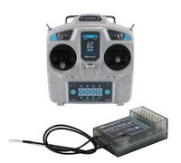 WANGCL Rc Trasmettitore e Ricevitore Rc Controller e Kit Ricevitore 2.4GHz 6CH per FPV RC Racing Quadcopter Auto Barca Elicottero -modalità Mano Sinistra