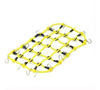 WANGCL Rete da carico RC Accessori per Portapacchi Rete Elastica con Gancio per Auto 1/10 RC Crawler Monster Trucks Compatibile con D90 SCX10 90046 Traxxas TRX-4 - Giallo