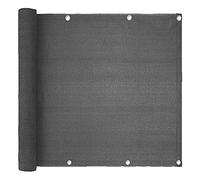 WANGCL Schermo per la Privacy per Balcone, per la Privacy, Resistente ai Raggi UV, per la riduzione della visibilità, per Balcone, per Esterni, Cortili e balconi (1,1 x 5 m, Nero)