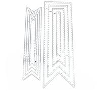 WANGCL Set di 2 segnalibri in Metallo Fustelle Fai da Te Artigianato in Acciaio al Carbonio Modello di goffratura Stencil in Metallo Strumento Scrapbooking e Sottile Stampo da Taglio