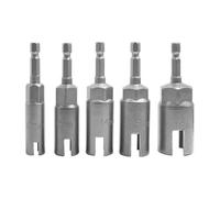 WANGCL Set di 5 cacciaviti per Dadi ad Alette di Potenza con Dadi ad Alette con Codolo Esagonale da 1/4 di Pollice Set di Strumenti per Dadi a Pannello (10/12/14/16/18mm)