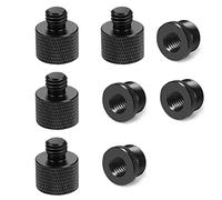 WANGCL Set di 8 adattatori per Filettatura per Microfono da 5/8 Femmina a 3/8 Maschio e 3/8 Femmina a 5/8 Maschio a Vite Adattatore Filettatura per Microfono Supporto Fotocamera treppiede Adattatore