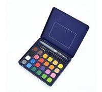 WANGCL Set di Pittura ad Acquerello in 24 Colori, Colori Vivaci, Facili da sfumare, ad Asciugatura Rapida Leggera e Portatile, Perfetto per hobbisti in Erba e artisti Professionisti