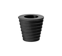 WANGCL Supporto per ombrellone a Forma di Cono per ombrellone, 38 mm, per Tavolo da Patio, Apertura del Foro o Base per ombrellone, Colore: Nero