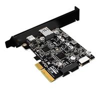 WANGCL USB C PCIE Card PCI USB 3.2 Porta USB3.2+Type-C+Anteriore Type-E+19/20PIN per Adattatore di Montaggio a Pannello Frontale di Tipo C