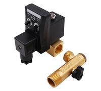 WANGCL Valvola di Scarico Temporizzato 1/2" Elettrovalvola 220V Normalmente Chiusa per Gestione Condensa Compressore -Tipo Split