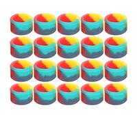 Wangcmcol 20 pezzi di anello di arresto per canna da pesca, 3 colori, attrezzatura da pesca in silicone, gomma antiscivolo, cerchio (M)