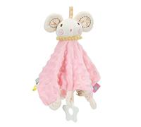 Wangcmcol Ciuccio Campanello e massaggiagengive, Morbido Materiale Peluche, Design a Forma di Topolino per Il Comfort del Neonato