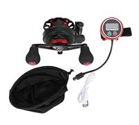 Wangcmcol Display digitale ricaricabile per la mano sinistra Conteggio di bobina di pesca con zattera lenta discendenza