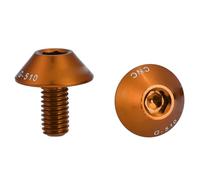 Wangcmcol For Bike Accessories, Perfect Fit For Disc Brake Rotor Or Water Bottle Cage, Anti-Rust Aluminum Alloy, Bright Colored Decoration, High Precision Screws (Gold)