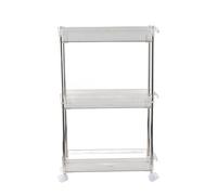 Wangcmcol Gap Storage Rack, per l'organizzazione domestica, salvaspazio, di pulegge silenziose, solido e robusto, design con scanalatura inferiore, classificazione multistrato (3 strati)