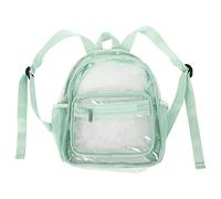 Wangcmcol Il chiaro PVC alla moda resistente dello zaino trasparente vede attraverso lo zaino per lo studente, Verde, Casual