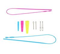 Wangcmcol per set di threader, per strumento di sostituzione del coregne, accessori fai -da -te cucitura domestica, filettatore facile da 9 pezzi, filettatura liscia, plastica