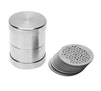 Wangcmcol Set di setacci per diamanti, strumento per smistare le gemme, piastre di setacciatura in acciaio inossidabile con contenitore per l'identificazione e la misurazione dei