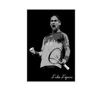 WANGCYJS Fabio Fognini - Poster con immagine di tennis, 2 poster su tela, decorazione artistica da parete per soggiorno, camera da letto, senza cornice: 30 x 45 cm