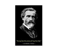 WANGCYJS Giuseppe Verdi, poster con citazioni motivazionali, stampa artistica da parete, per soggiorno, camera da letto, decorazione senza cornice: 30 x 45 cm