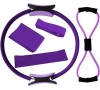 Wangdake Kit essenziale per donne, espansore toracico per pilates, anelli per pilates, anelli circolari per gambe, braccia e cosce per perdere peso