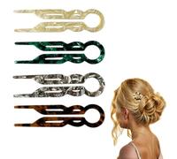 Wangdaqi Lialys - Forcine per capelli da donna, 4 pezzi, forcine per capelli sottili e spessi, 2 motivi unici