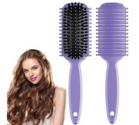 Wangdaqi Pettini arricciacapelli, spazzole arricciacapelli, spazzole per capelli per pettinare e acconciare i capelli ricci in tutte le acconciature per ridurre al minimo la trazione