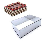 WANGDEFU Anello per Torta in Acciaio Inossidabile,Diametro Regolabile da 16-30cm(6-12 Pollici),DIY Stampo Circolare per Pan di Spagna,Dolci,Pasticceria,Torte Mousse,1 PCS Anello Rotonda