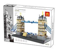 WANGE Il Tower Bridge. Modello di architettura di assemblaggio con blocchi