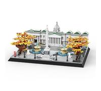 WANGE Modello di architettura da costruire con blocchi. Trafalgar Square di Londra.