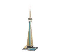 WANGE Modello di architettura da montare con blocchi da costruzione. Canada National Tower.