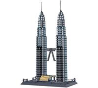WANGE Petronas Twin Tour a Kuala Lumpur. Modello di architettura di assemblaggio con blocchi
