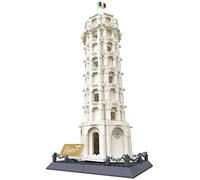 WANGE Torre di Pisa modello Architettonico per Montaggio con Blocchi di Costruzione