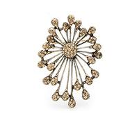 WANGGW Spilla per Le Donne Retro Argento Colore Fuochi D'Artificio Fiore Spille Donna Uomo Spilla Spille Regali di Compleanno per Feste Gioielli Sciarpa Vestiti Cappotto Distintivo Spilla Regalo