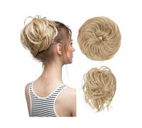 WANGHAI-666 Chignon Chignon disordinato Finto Fascia for Capelli Ricci Parrucchino Sintetico Scrunchy Wrap Pezzo Capelli Elastici Chignon Cheveux Coda Updo da Donna Posticci Chignon(Dirty Blonde)