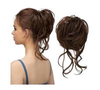WANGHAI-666 Chignon Panino disordinato Sintetico Posticci Elastici Ricci Scrunchie Nero Marrone Fascia Chignon Quotidiana Updo Ciambella Capelli Finti Naturali for Le Donne Posticci Chignon(8B)