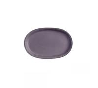 WANGHAI-666 Sottovasi per Piante Sottovaso ellittico in Argilla e Sabbia Viola, for Giardinaggio Domestico, for vaschette raccogli-Gocce da 5,9 Pollici(Nero)