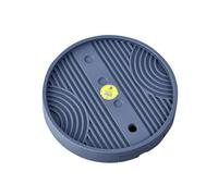 WANGHAI-666 Sottovasi per Piante Vaso Rotondo for Fiori, sottovaso Mobile con Vassoio di drenaggio, Supporto for Piante su Ruote for Balcone e Giardino(Grijs,XXL)