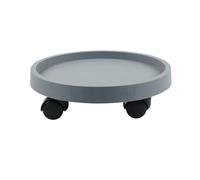 WANGHAI-666 Sottovasi per Piante Vassoio portavasi Rotondo Mobile for Fiori, con Ruote, Base for sottovaso for Bonsai(Grijs,M)