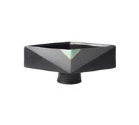 WANGHAI-666 Sottovasi per Piante Vassoio raccogli Gocce in Ceramica a Forma di Diamante con Gambe Alte, Stile Rustico, sottovaso Decorativo for composizioni Floreali