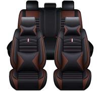 wanghailong Set di coprisedili per auto in pelle per Land Rover Discovery Sport L550 (7 seats), impermeabili, traspiranti, antiscivolo, per tutte le stagioni, colore nero/caffè