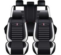 wanghailong Set di coprisedili per auto in pelle per Land Rover Discovery Sport L550 (7 seats), impermeabili, traspiranti, antiscivolo, per tutte le stagioni, I/Black-White