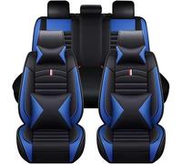 wanghailong Set di coprisedili per auto in pelle per Land Rover Discovery Sport L550 (7 seats), impermeabili, traspiranti, antiscivolo, per tutte le stagioni, colore nero/blu