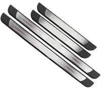 WANGJF 4 Pezzi Acciaio Inossidabile Battitacco per Audi A3 8Y 2021-2024,AntiGraffio Protezione del Davanzale Portiera Striscia Decorativi Adesivi Auto Accessori